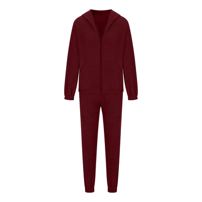 Zip Up Long Sleeve Hoodie and Joggers Set